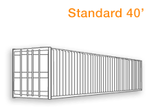 Standard 40' Cargo Container